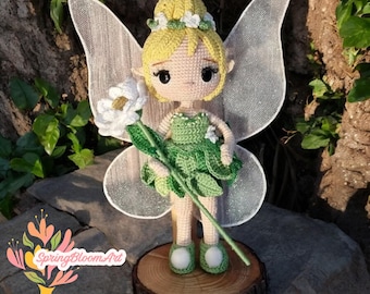 の*ん様 ☘️極上☘️蕾付き☘️タグ付き☘️3385⭐️TINKERBELL H TINKERBELL and PERIWINKLE – Amigurumi Pattern – PDF Doc - Esp/eng
