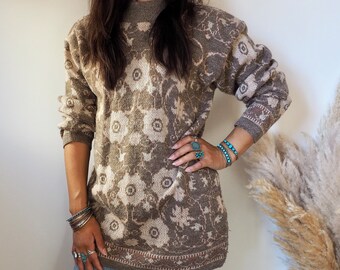 Vintage Floral Long Jumper