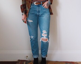 Vintage 501 Ripped Levis Jeans