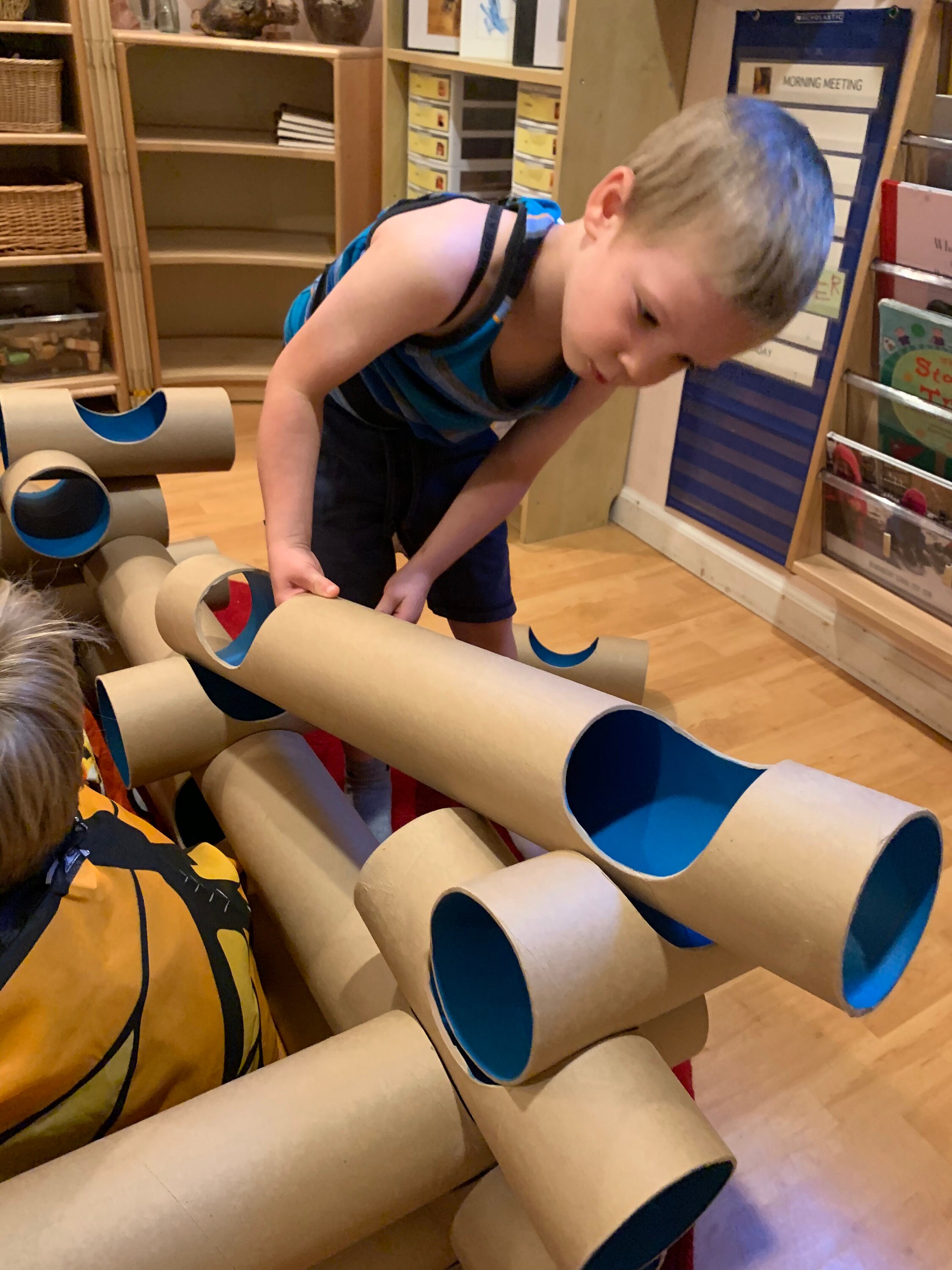 Image showcasing TIMBER TUBES - Log Cabin Playhouse Parts, Creative Construction Play ...