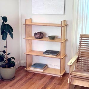 Birch Block BOOKSHELF - Etsy