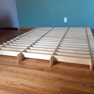 Birch Block BED FRAME - Low Profile