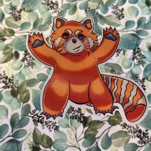 Sticker rode panda schattig kawaii vinyl