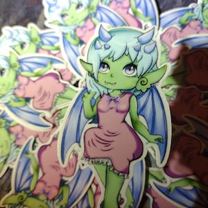 Oni monster girl vinyl Sticker