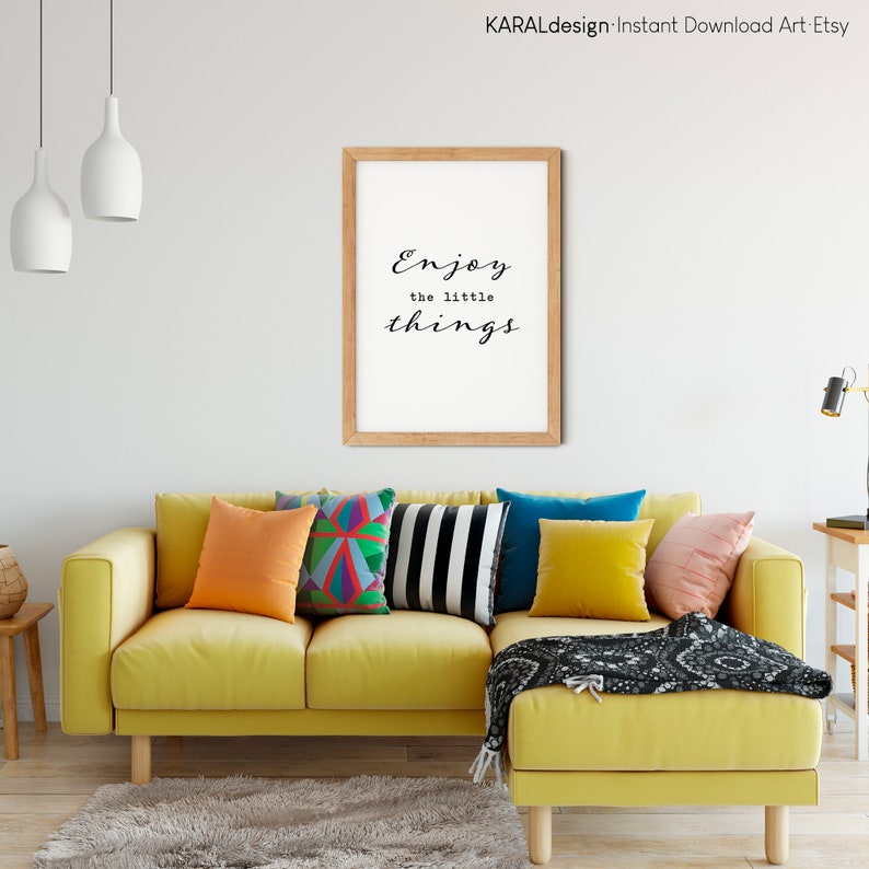 Geniet van de kleine dingen print print muur kunst citaat Geniet van de kleine dingen print print muur kunst citaat