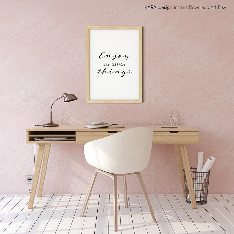 Geniet van de kleine dingen print print muur kunst citaat Geniet van de kleine dingen print print muur kunst citaat