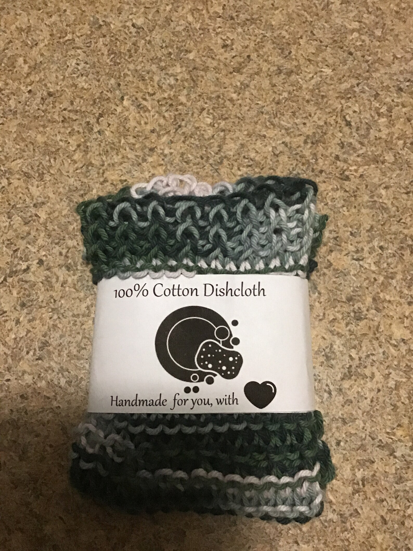 100. cotton Dishcloth made with yarn/ Hand Knitted Dishcloth Etsy