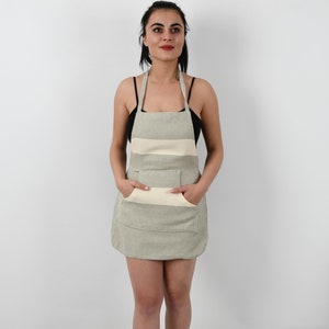 Chic Chef Apron, Soft Dishwashing Smock, Cooking Smock, Kitchen Gift Apron, Personalized Apron, Dark Green Apron, Diamond Design Apron, Aprn