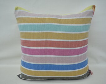 Cushion Cover Camping Pillow Turkish Pillow 18x18 inches Pillow Mn45x45-334 Organic Lumbar Pillow Bordered Design Pillow Cotton Pillow