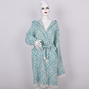 Unisex Bademantel, Morgenmantel,% 100 Baumwolle, Herren und Damen Robe, türkischer Handtuch Kimono, Hochzeitsgeschenk, schicke Strandtuch, Bio-Hausmantel