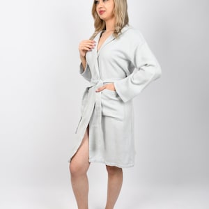 Personalized Robe, Wedding Gift Robe, Turkish Bathrobe, Organic Cotton Gown, Morning Cloths, Soft Pajamas, Chic Beach Dress, Bathrobe 233