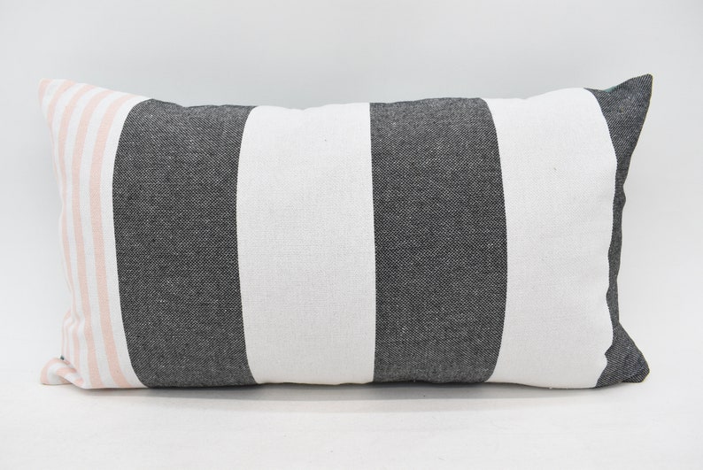 12x22 Pillow Cover Living Room Pillow Striped Pillow Outdoor Pillow Turkish Pillow Cushion Cover Mn30x55-45 Handmade Pillow 30x55 cm