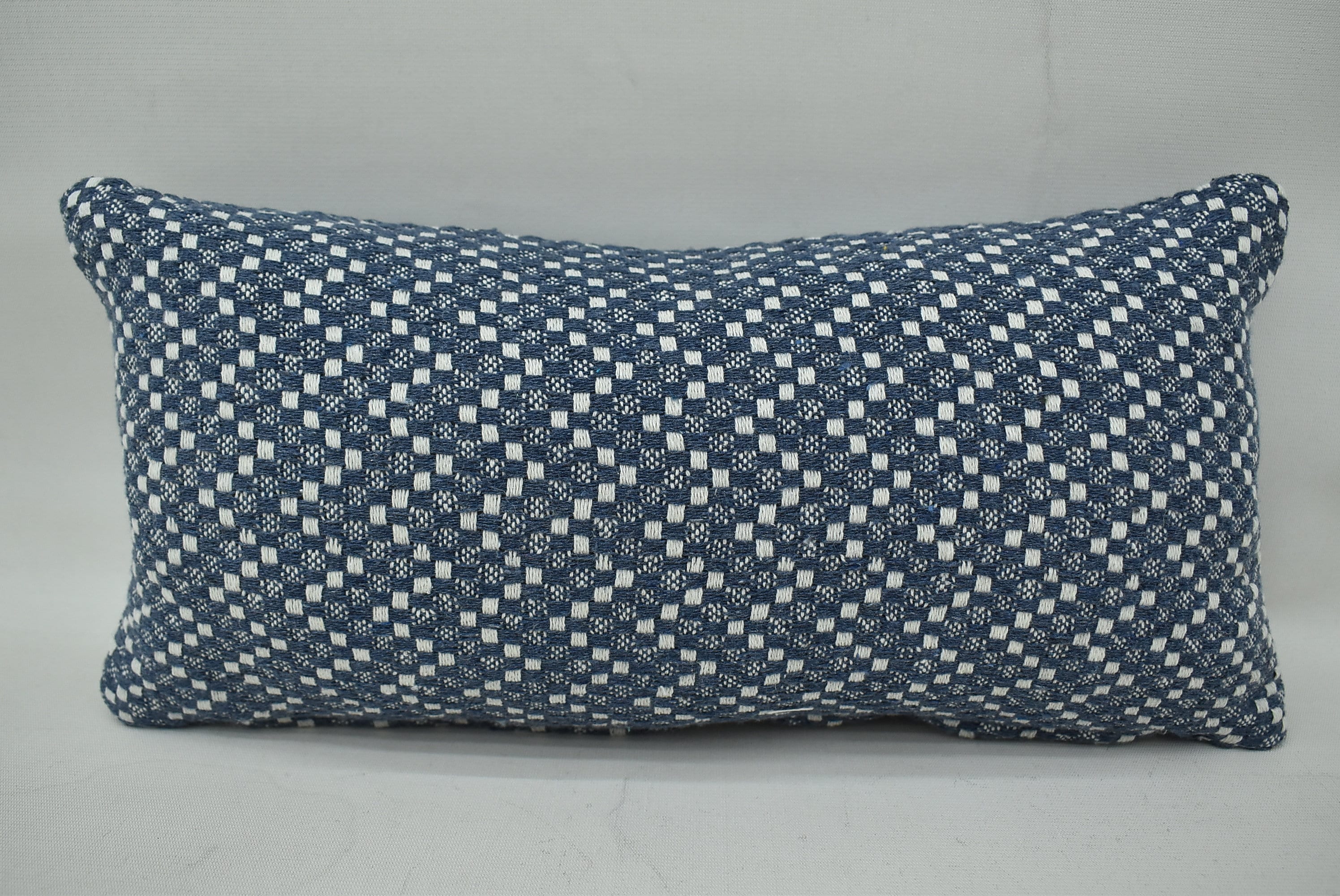 Mn30x50-614 12x20 Pillow Chevron Cushion Cover Sax Blue Pillow Turkish Pillow Both Sided Pillow Sofa Decor Pillow Anatolian Pillow