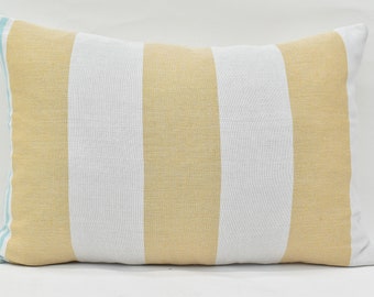 Lumbar Pillow, Turkish Pillow, Cushion Cover, Cotton Pillow, Outdoor Pillow, Gift Cushion, 16x24 inches Pillow, Mustard Pillow, Mn40x60-220