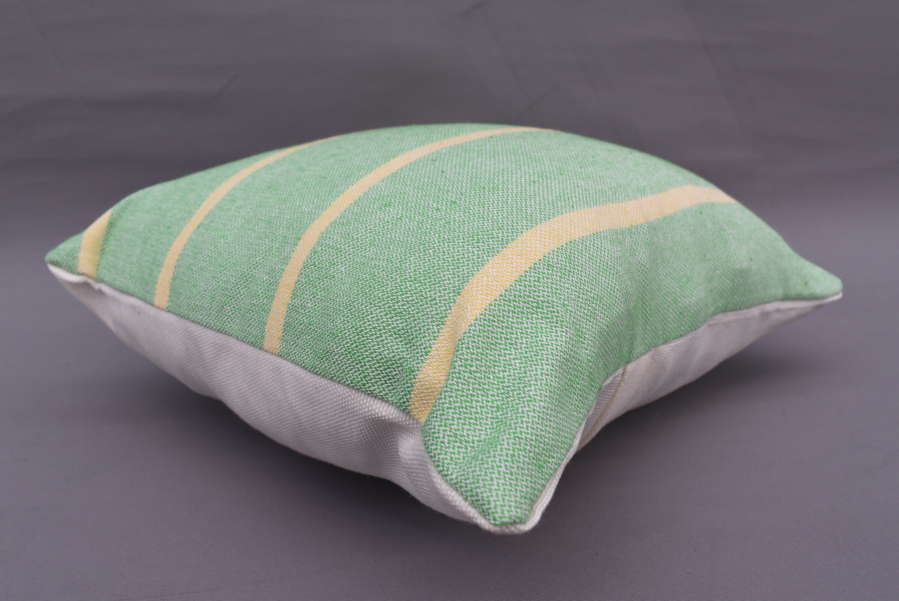 Towel Pillow 12x12 Pillow Cover Turkish Pillow Yellow Etsy