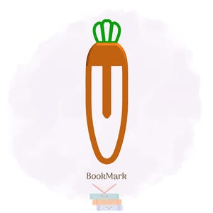 Bookmark STL Files , Carrot Bookmark – STL File for 3D Printing – 3D Print File, Digital Download ,