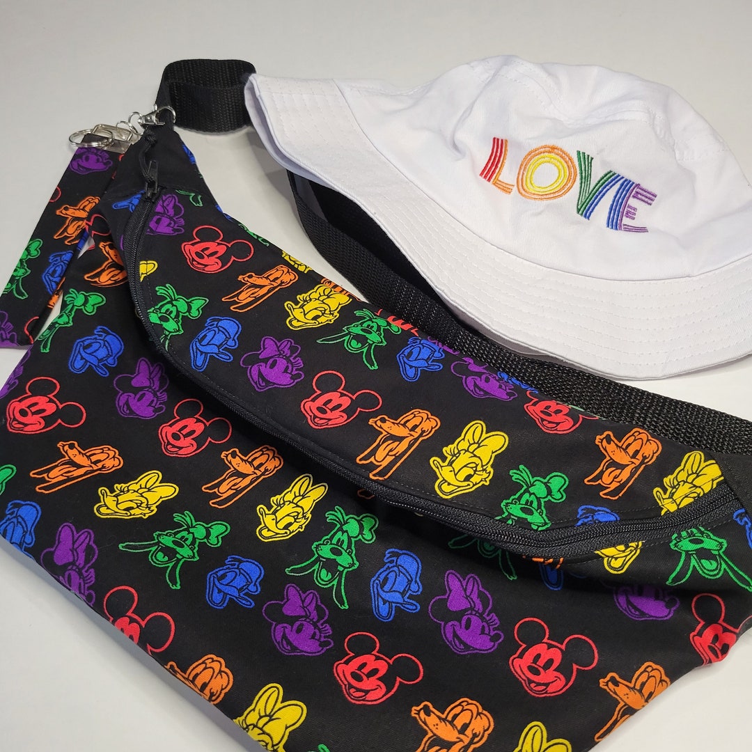 Pride Rainbow Fanny Pack Disney Friends Etsy