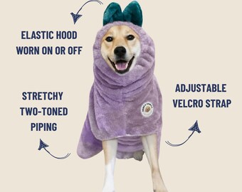 Derpy Chappy Dog Bathrobe Towel | Super Absorbent, Quick-dry