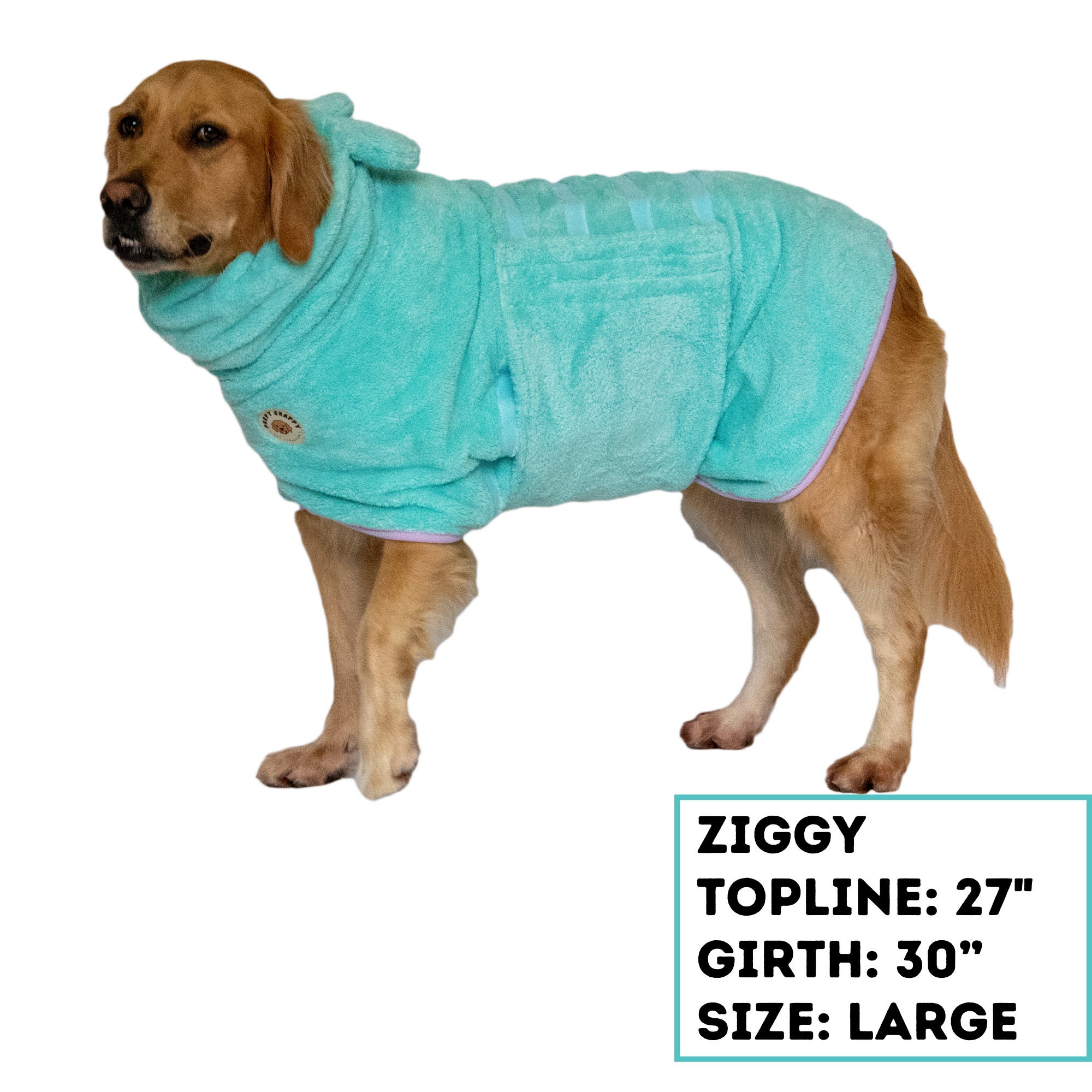 Premium Dog Bathrobe Absorbent Microfiber Robe for Small Etsy