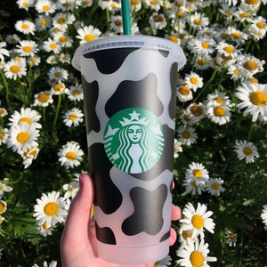 Custom/Personalized Cow Print Starbucks Cup