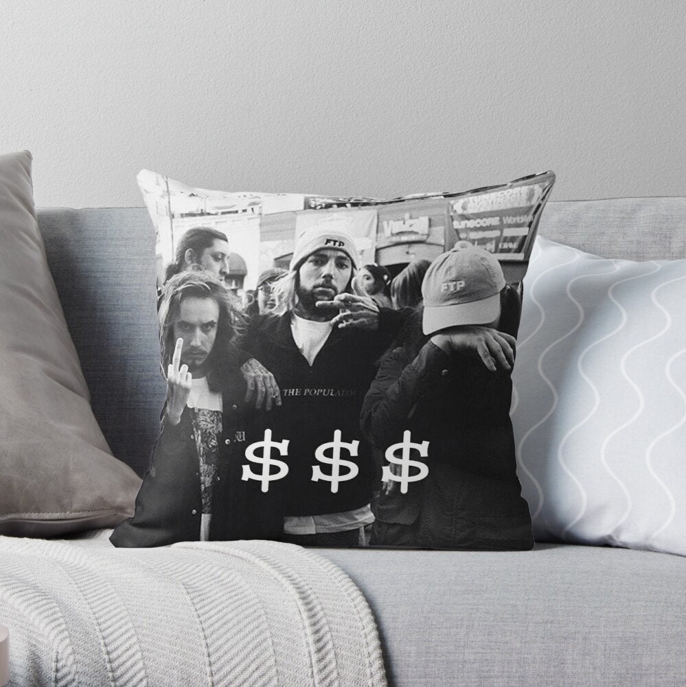 SUICIDEBOYS x POUYA Throw Pillow Case Suicide Boys Rapper Etsy