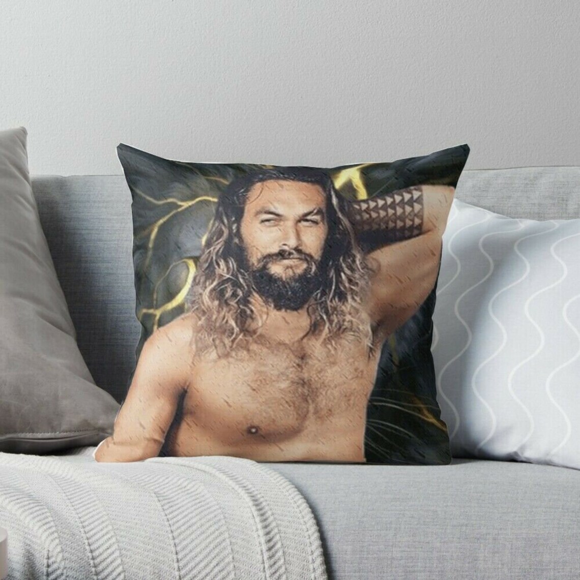 Jason Momoa Throw Pillow Cases Jason Momoa Actor Pillow Cover Etsy