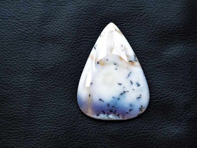 Natural big Dendrite Opal pear shape for jewelry cabochons stone loose gemstone top quality handmade gemstone jewelry 37x51x6m 86.cts