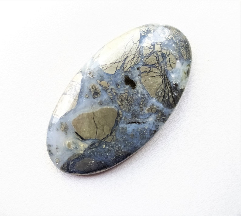 Natural marcasite oval shape for jewelry cabochons stone loose gemstone top quality handmade gemstone jewelry 24x43x5m 64.cts