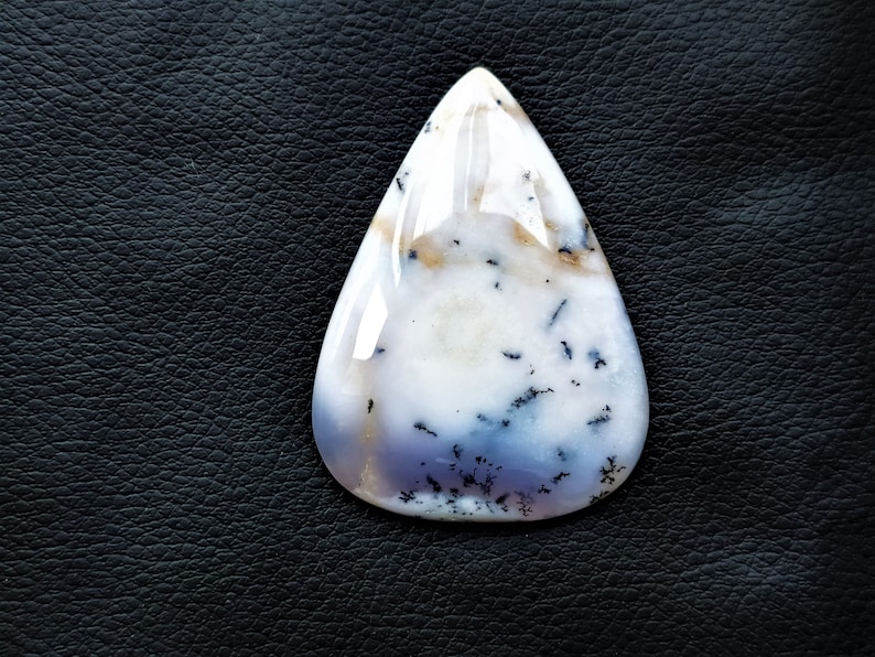 Natural big Dendrite Opal pear shape for jewelry cabochons stone loose gemstone top quality handmade gemstone jewelry 37x51x6m 86.cts
