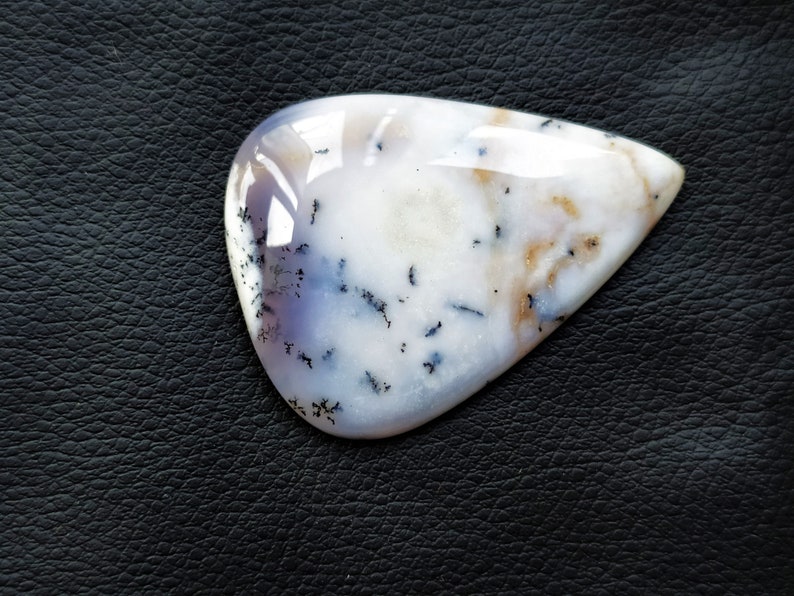 Natural big Dendrite Opal pear shape for jewelry cabochons stone loose gemstone top quality handmade gemstone jewelry 37x51x6m 86.cts
