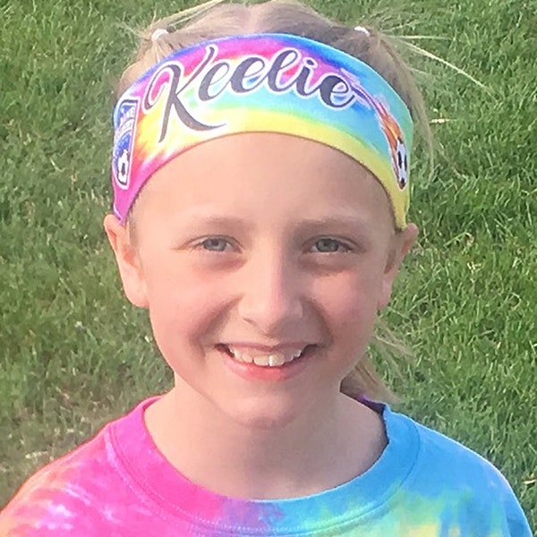 Customizable Sports Headbands - Personalized Name, Perfect Girls Birthday Gift