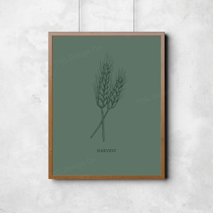 Thanksgiving / Fall Print 8 x 10 - Fall Art -  Harvest - Wheat