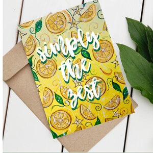 Cartão de felicitações engraçado e frutado, cartões de aniversário, cartões de agradecimento, cartões de presente, florais, cartões de agradecimento, envelope, A6
