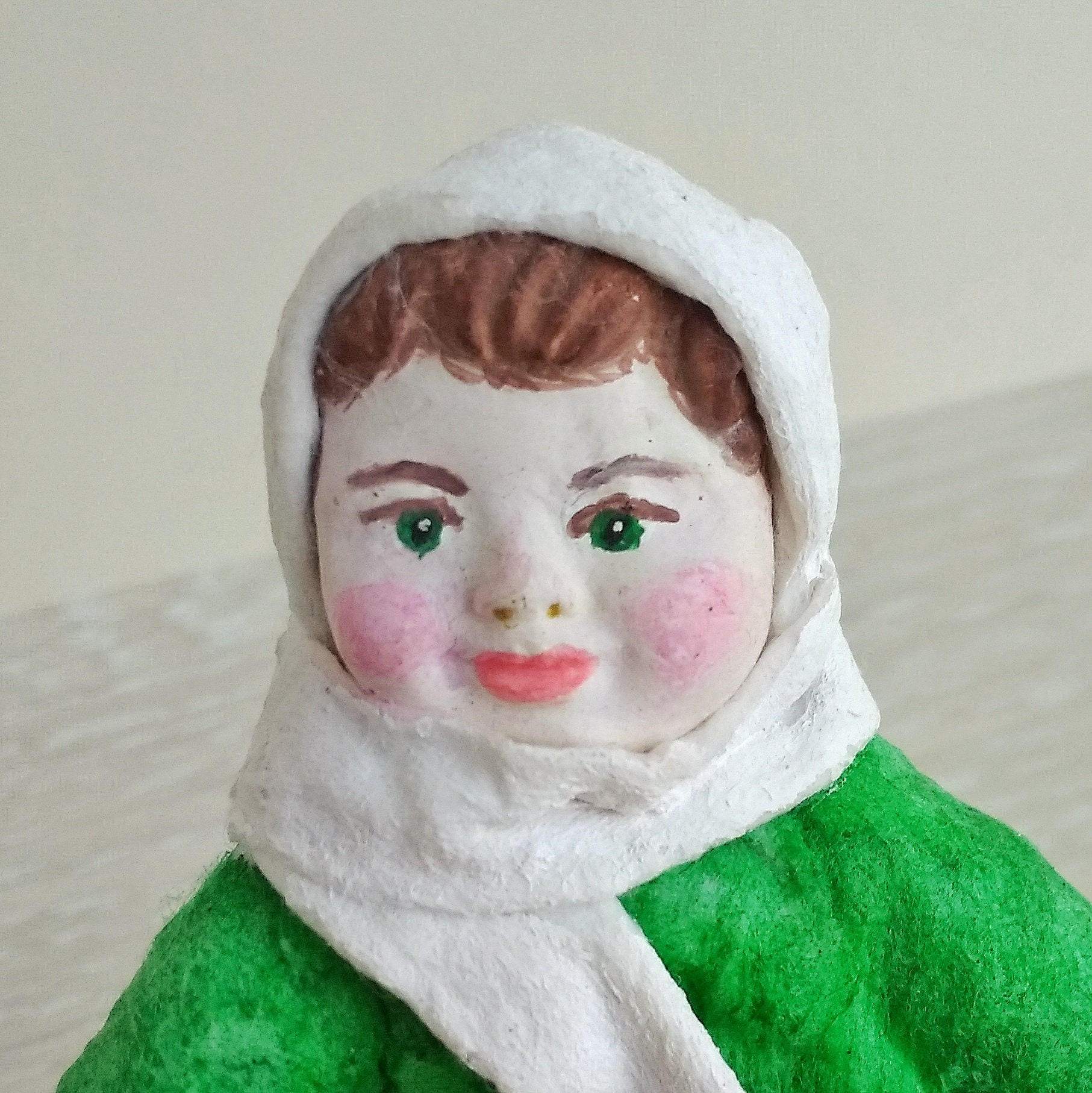 Personalized Figurine of a boy with a gift on a sled Etsy