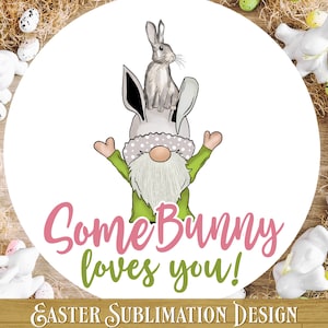 Some Bunny Loves You PNG | Użytek komercyjny | Wielkanoc PNG | Wielkanocne krasnale PNG | Wielkanocna sublimacja | Wielkanocny zajączek PNG | Wielkanocny projekt koszulki
