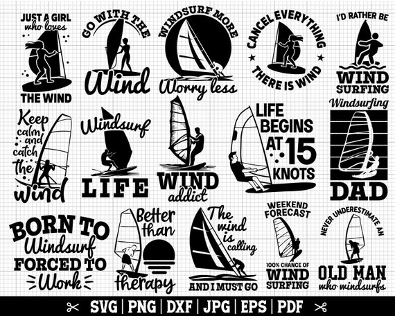 Huuraa Beanie Mütze Mit Windsurfen-Silhouette – Schwarz, Weich, Mit Wechselbarem Patch