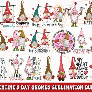 Valentijnsbundel png, valentijnskabouters png, valentijnssublimatie, valentijnsdag png, Xoxo png, sublimatietransfers, valentijnscadeau png