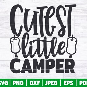 Leukste kleine camper-SVG | Camping-SVG | Happy Camper-SVG | Camping baby-svg | Camping jongen meisje Svg | Leuk zomerkamp kinder-svg-ontwerp