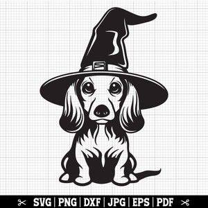Halloween Dackel SVG, Herbst Dackel SVG, Doxie Halloween, Weiner Hund Herbst, Süßes oder Saures, Dackel Cricut Silhouette