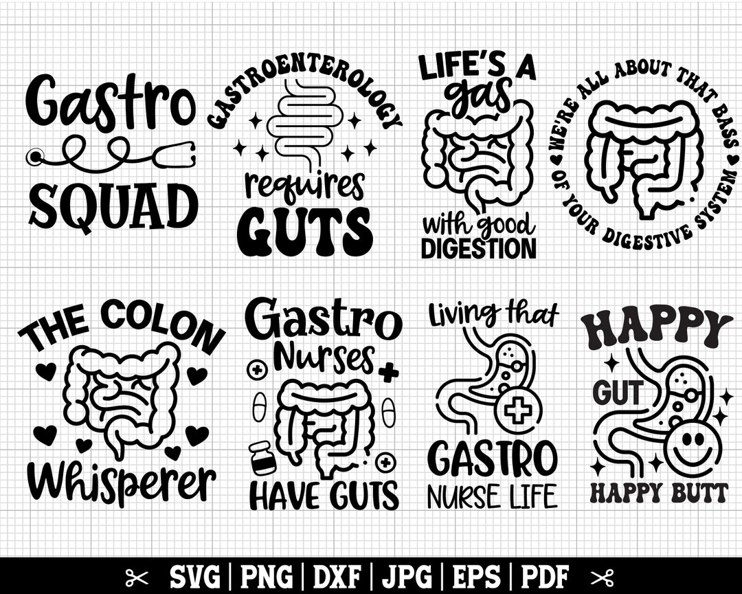 Gastro SVG Bundle, Gastro Png Bundle, Gastroenterology SVG, Gastro