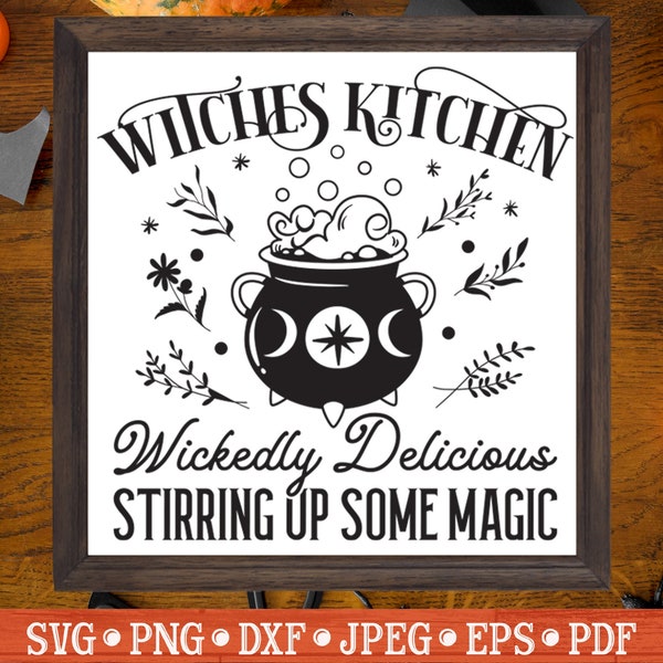 Witches Kitchen SVG | Halloween Sign,  Witch Hut Svg, Halloween Kitchen Svg, Magic Kitchen Svg, Witchcraft Svg, Kitchen Witch Svg