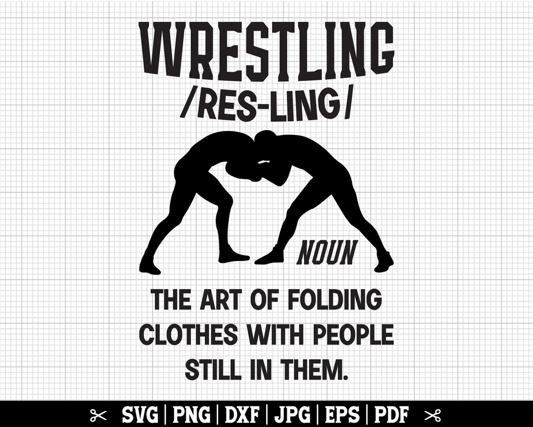Wrestling Definition Svg, Funny Wrestling SVG, Wrestler Svg, Wrestling
