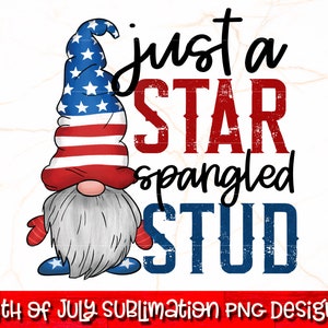 Png étoilé pailleté | Sublimation du 4 juillet | 4 juillet PNG | Sublimation des gnomes du 4 juillet | Etats-Unis drôles | Fête de l'indépendance PNG