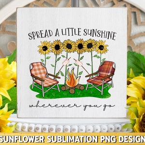 Diffondi un po' di gentilezza ovunque tu vada PNG / Sublimazione della gentilezza PNG / PNG girasole / Sublimazione girasole / Sublimazione fattoria