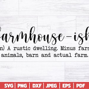 Définition campagnarde SVG | Ferme drôle SVG | Drôle du Sud SVG | Conception de ferme rustique | Fichiers de découpe Svg Png Dxf Jpg