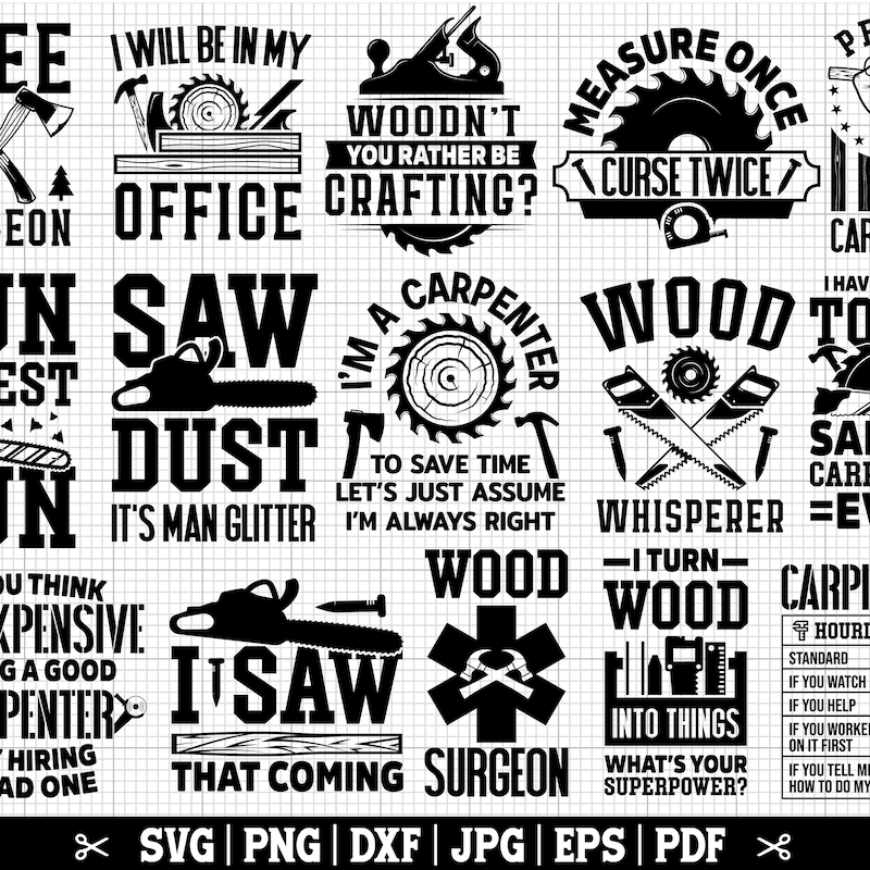 Carpentry Svg - Etsy