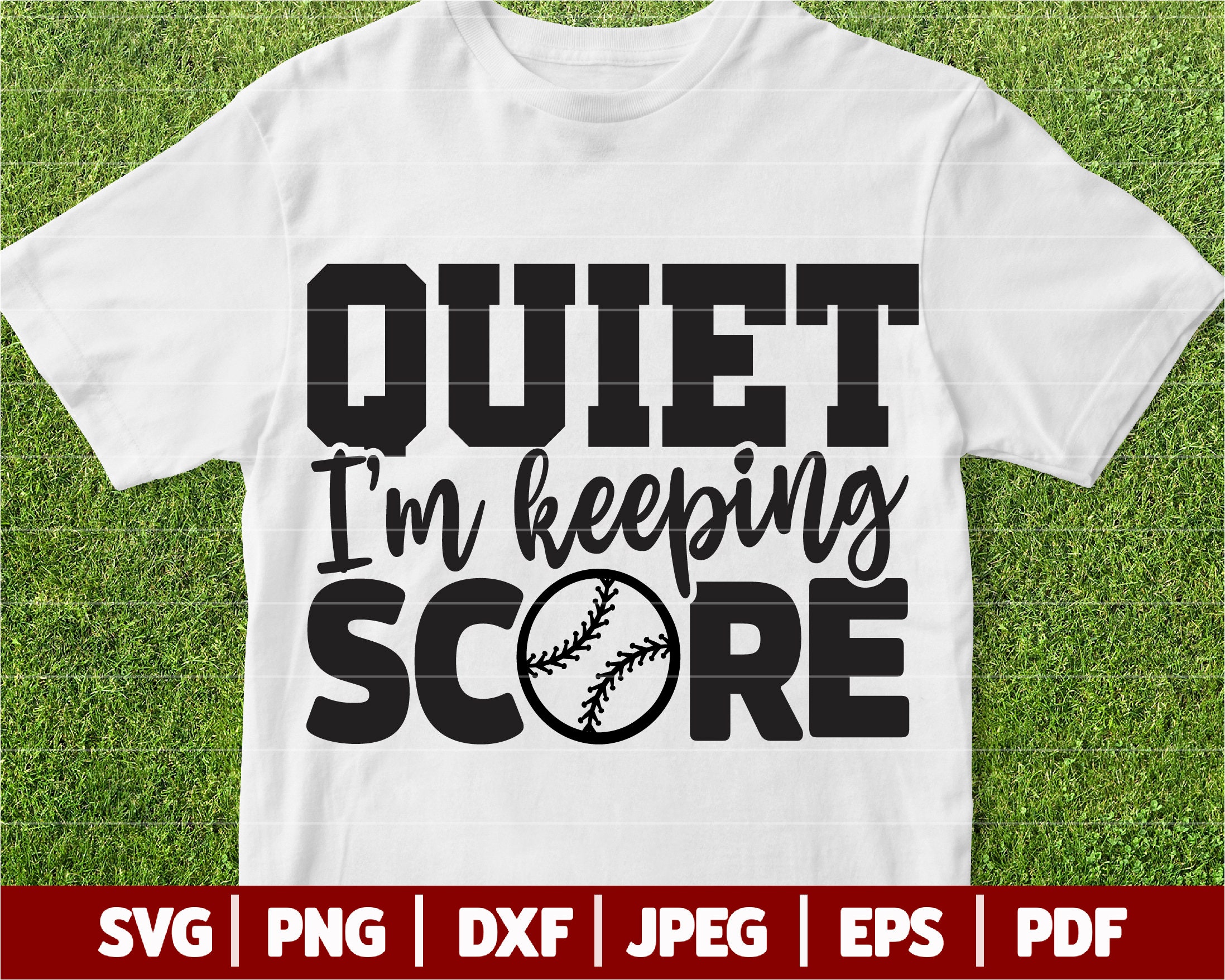 Quitet I'm Keeping Score SVG Baseball SVG Funny Etsy Hong Kong
