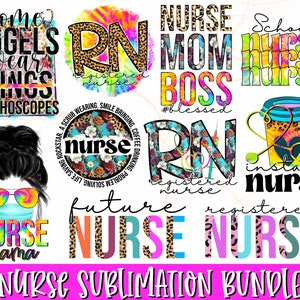 Nurse Sublimation Bundle | Nurse PNG | Nurse Life PNG | Funny Nurse Life Sublimation Designs | Nursing Sublimation | Commercial Use Files