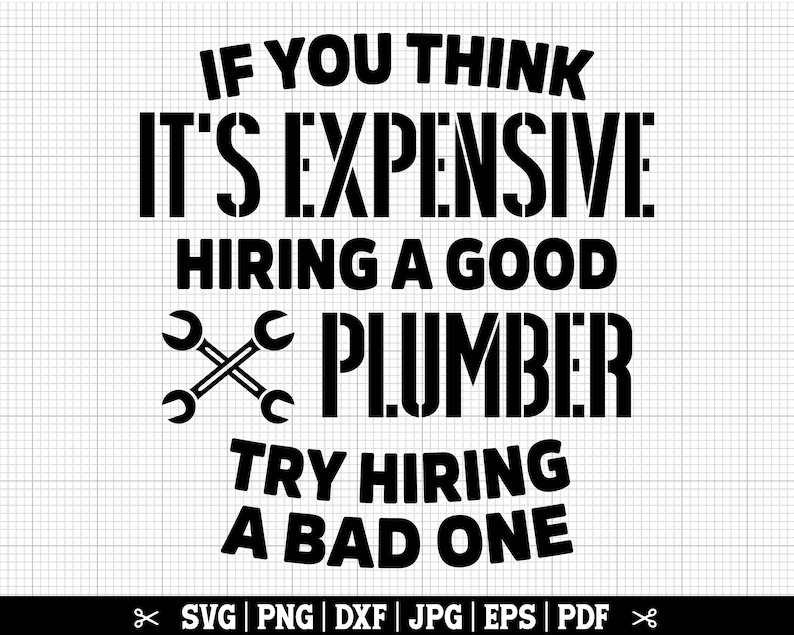 Plumber SVG Bundle, Plumbing Quotes, Handyman Designs (Digital Files) image 5