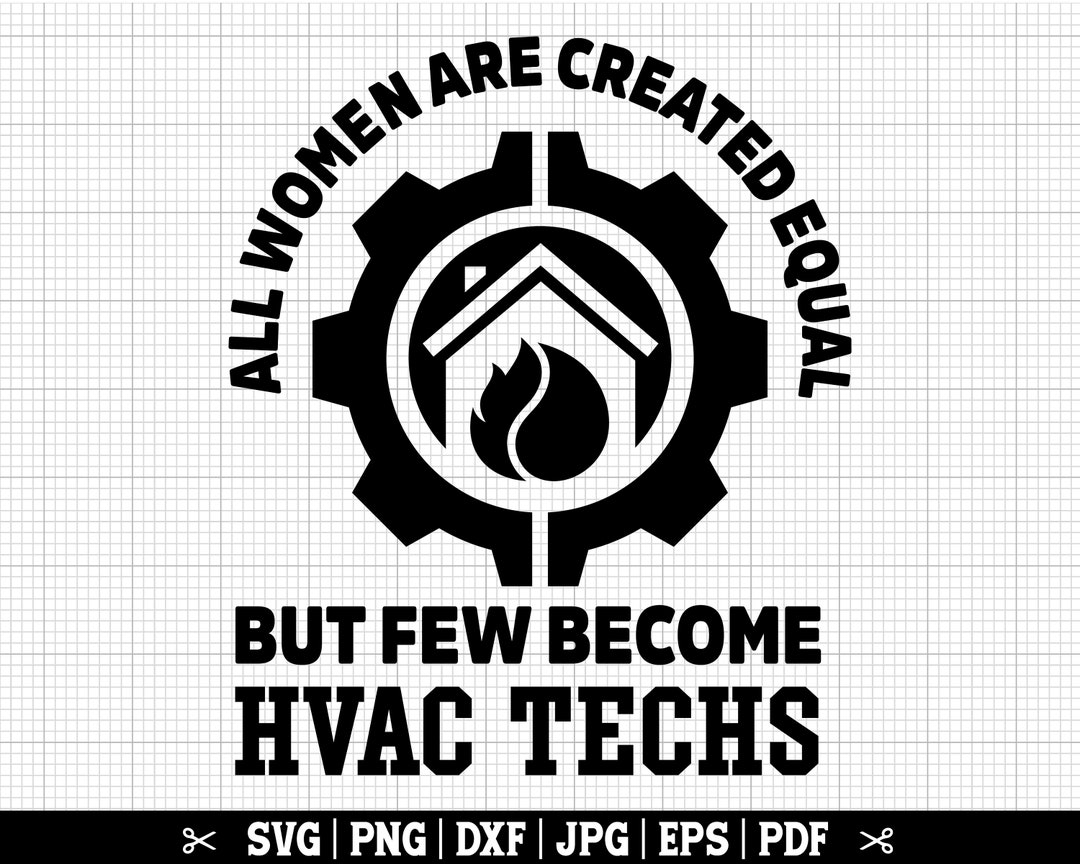 Female HVAC Tech Svg Hvac Woman Svg Hvac SVG HVAC Tech Girl Etsy